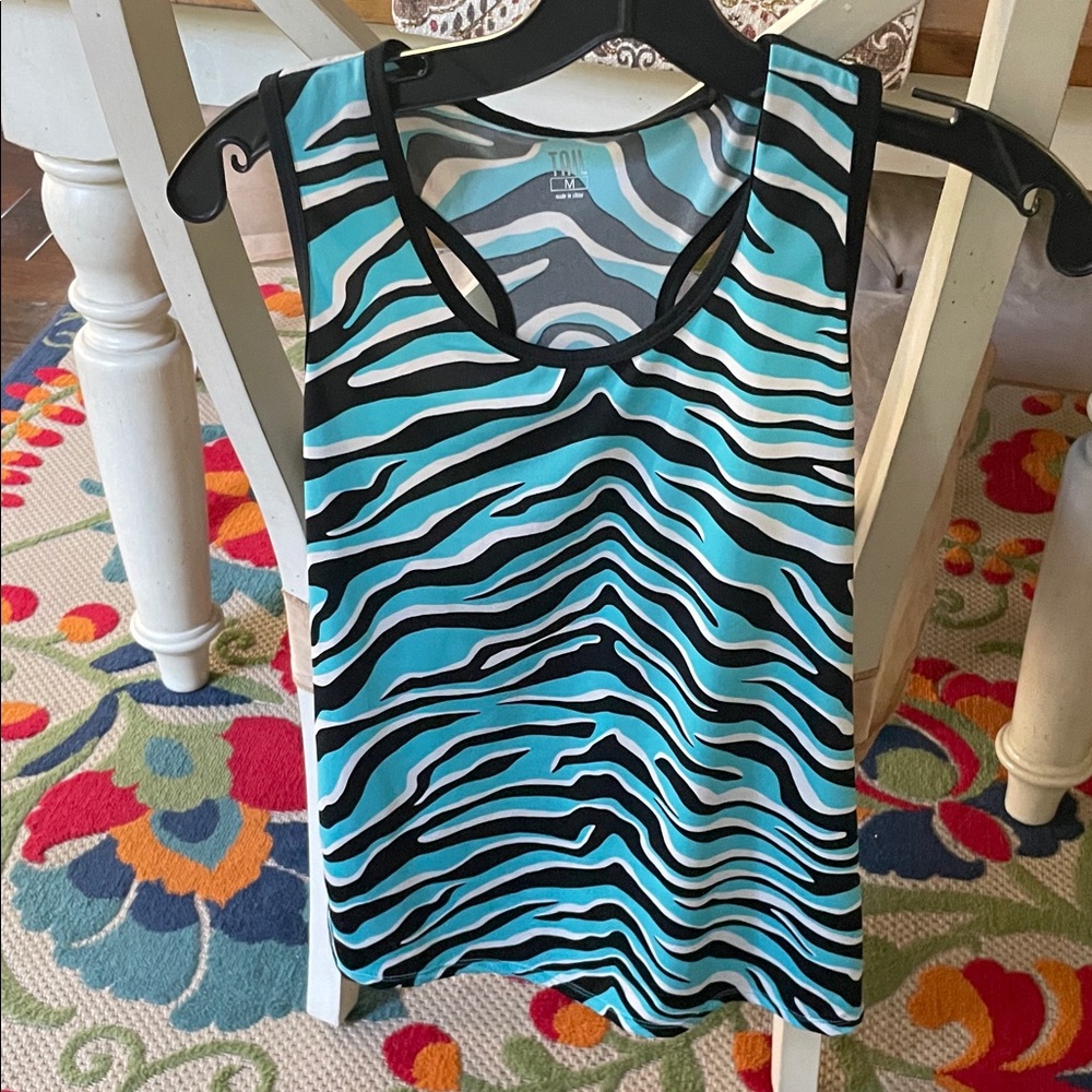 Zebra Print Tank Top